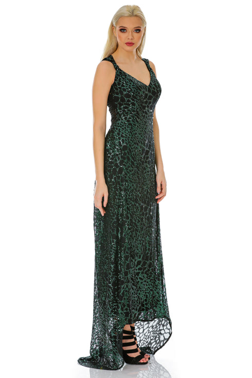 Rochie tull paietat T-57